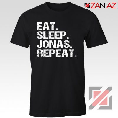 Eat Sleep Jonas Repeat T-shirt Funny Jobros Tees Unisex Adult Black