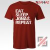 Funny Eat Sleep Jonas Repeat T-shirt
