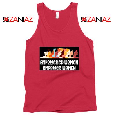 Feminist Tank Top Empowered Women Tank Top Size S-3XL Red