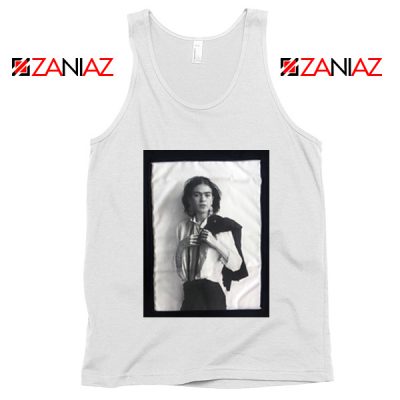 Frida Kahlo Tank Top Women's Mexican Painter Size S-3XL White