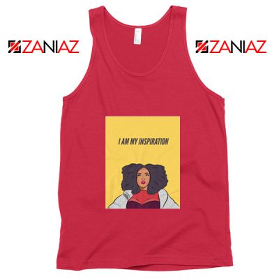 I Am My Inspiration Best Tank Top Lizzo American Songwriter Red