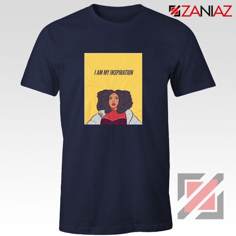 I Am My Inspiration Shirt Lizzo American Actress Best Shirt Navy Blue