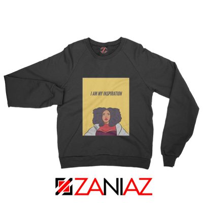 I Am My Inspiration Sweatshirt Lizzo American Singer Sweatshirt Black