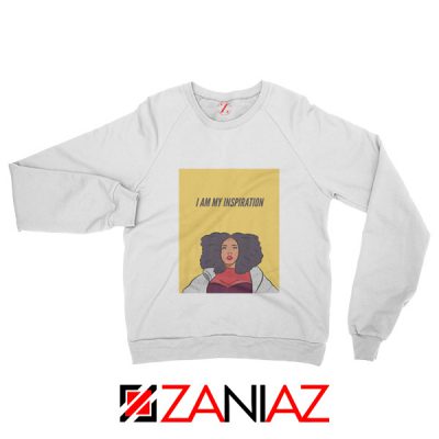 I Am My Inspiration Sweatshirt Lizzo American Singer Sweatshirt White