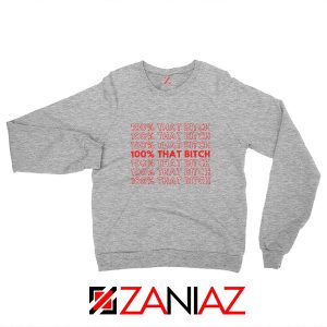Lizzo Lyrics Rapper Sport Grey Sweatshirt