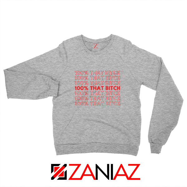 Lizzo Lyrics Rapper Sport Grey Sweatshirt