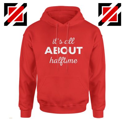 It's All About Halftime Hoodie Cute Band Mom Gift Hoodie Red
