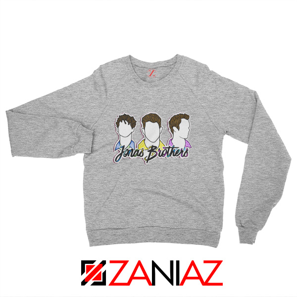 Jobros Sweatshirt Funny Friends Concert Sweater Jonas Brothers Sport Grey