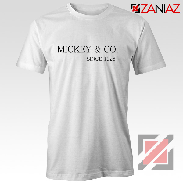 Mickey And Co. Since 1928 Shirt Walt Disney Shirt Size S-3XL White