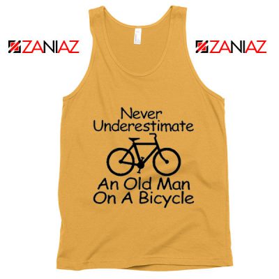 Never Underestimate An Old Man On A Bicycle Tank Top Men's Sunshine