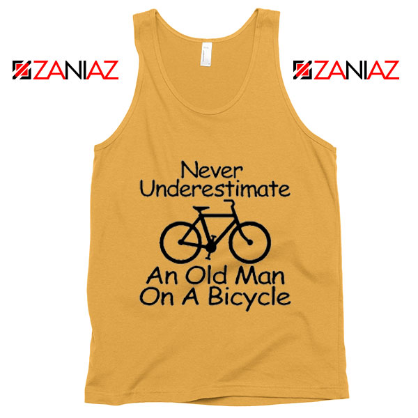 Never Underestimate An Old Man On A Bicycle Tank Top Men's Sunshine