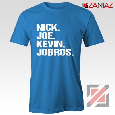 Nick Joe Kevin Jobros T-Shirt Jobros Happiness Begins Concert Shirt Light Blue