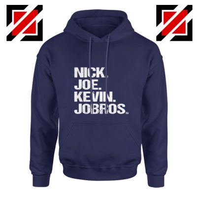 Nick Joe Kevin Jonas Jobros Hoodie Concert Jonas Brothers Hoodie Navy Blue