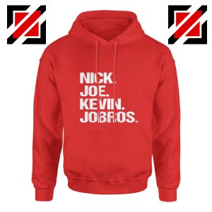 Nick Joe Kevin Jonas Jobros Hoodie Concert Jonas Brothers Hoodie Red