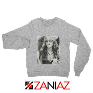 Stevie Nicks Sweatshirt Rock Music Grey