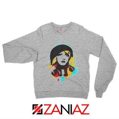 Stevie Nicks Woman Sweatshirt Musician Sweatshirt Size S-2XL Grey