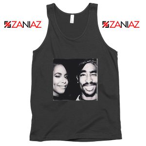 Tupac Amaru And Aaliyah Dana Black Tank Top
