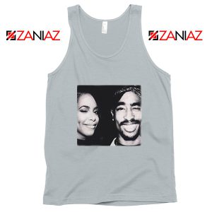 Tupac Amaru And Aaliyah Dana Tank Top Summer Gift Unisex Silver