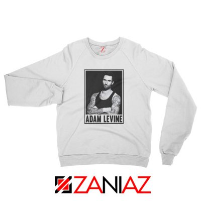 Adam Levine Maroon 5 Sweatshirt American Pop Rock Band Sweatshirt White
