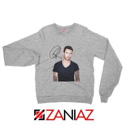 Adam Levine Signature Sweatshirt Maroon 5 Sweatshirt Ideas Size S-2XL Sport Grey