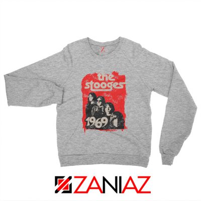 American Rock Band The Stooges Best Sweatshirt Size S-2XL Sport Grey