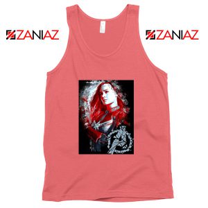 Avengers Endgame Tank Top Captain Marvel Tank Top Size S-3XL Coral