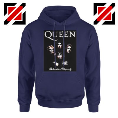 Bohemian Rhapsody Hoodie Queen Band Best Hoodie Size S-2XL Navy Blue