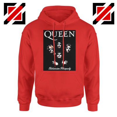 Bohemian Rhapsody Hoodie Queen Band Best Hoodie Size S-2XL Red