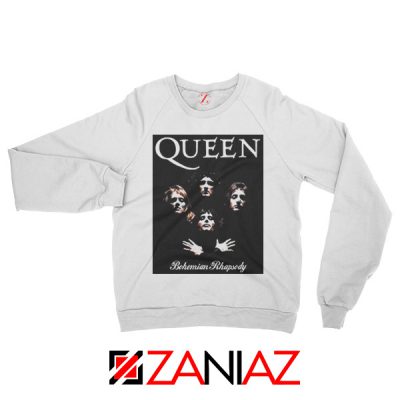Bohemian Rhapsody Sweatshirt Queen Band Sweatshirt Size S-2XL White