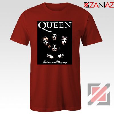 Bohemian Rhapsody T Shirt Queen Band Cheap T Shirt Size S-3XL Red