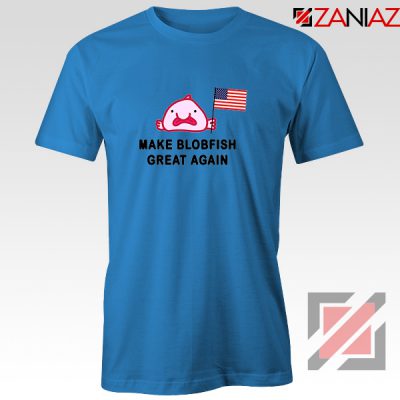Buy Blobfish T-Shirt Funny Animal Tee Shirts Size S-3XL Blue
