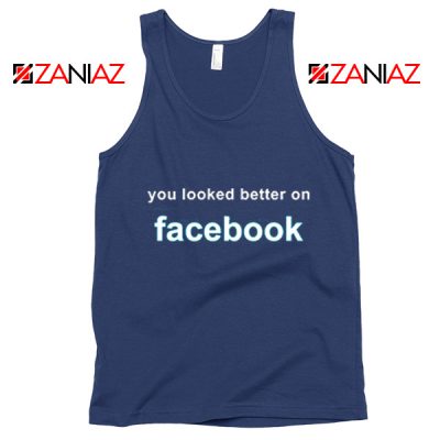 Buy Relaxed Tank Top Cheapest Funny Quote Tank Top Size S-3XL Navy Blue