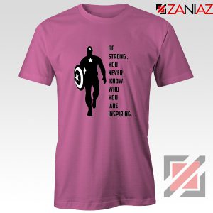 Captain America Quote T-Shirt Marvel Film Best T-Shirt Size S-3XL Pink