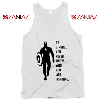 Captain America Quote Tank Top Marvel Film Tank Top Size S-3XL White