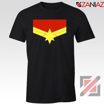 Captain Marvel Logo Tshirts Marvel Comics Tee Shirts Size S-3XL Black