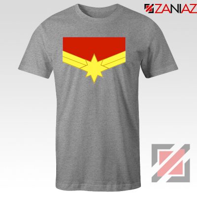 Captain Marvel Logo Tshirts Marvel Comics Tee Shirts Size S-3XL Grey