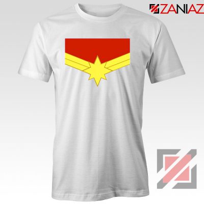 Captain Marvel Logo Tshirts Marvel Comics Tee Shirts Size S-3XL White