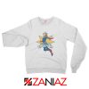Captain Marvel Star Sweatshirt Superhero Sweatshirt Size S-2XL White