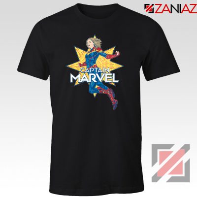 Captain Marvel Star T Shirt American Superhero Tee Shirt Size S-3XL Black