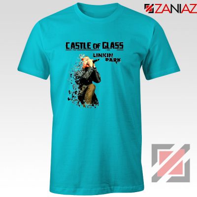 Castle Of Glass T-Shirt Linkin Park Chester Bennington T-Shirt Size S-3XL Light Blue