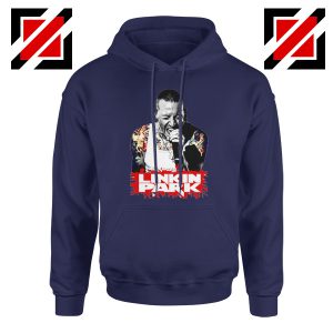Chester Bennington Navy Blue Hoodie