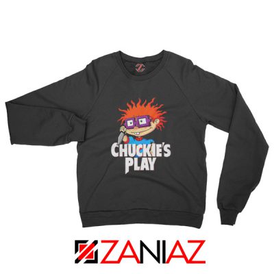 Chuckies Play Sweatshirt Rugrats Chuckie's Sweatshirt Size S-2XL Black