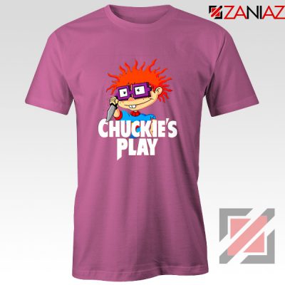 Chuckies Play T-Shirt Rugrats Chuckie's Cheap T-Shirt Size S-3XL Pink