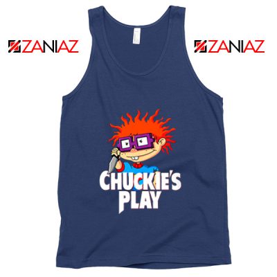 Chuckies Play Tank Top Rugrats Chuckie's Tank Top Size S-3XL Navy Blue