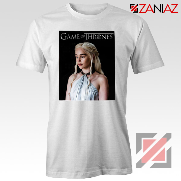 Daenerys Targaryen Tee Shirt Game of Thrones Tshirt Size S-3XL White