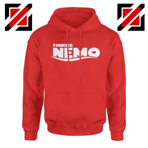Finding Nemo Movie Logo Hoodie Disney Pixar Hoodie Size S-2XL Red