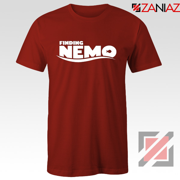 Finding Nemo Movie Logo T-Shirt Disney Pixar T-Shirt Size S-3XL Red