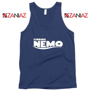 Finding Nemo Movie Logo Tank Top Disney Pixar Tank Top Size S-3XL Navy