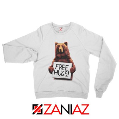 Free Hugs Sweatshirt Best Animal Lover Sweatshirt Size S-2XL White
