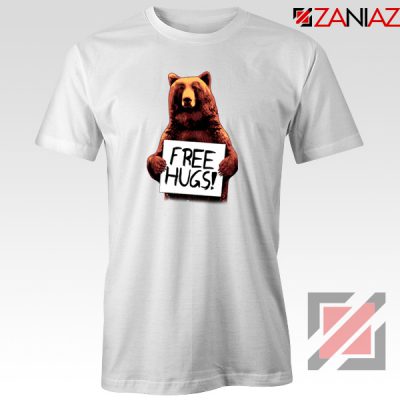 Free Hugs T-shirt Best Animal Lover Tee Shirt Size S-3XL White